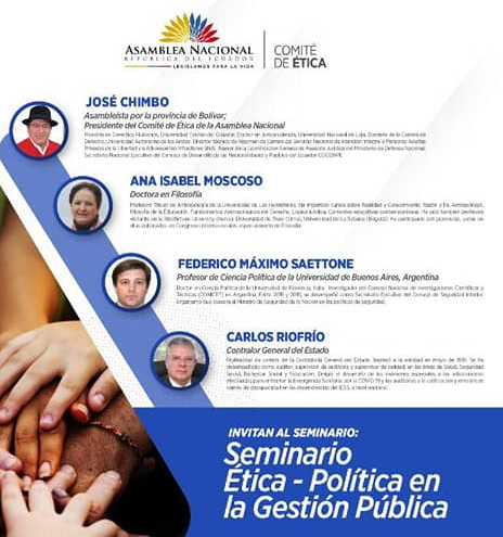 1º Seminario de Ética Política en la Gestión Pública Asamblea Nacional de Ecuador